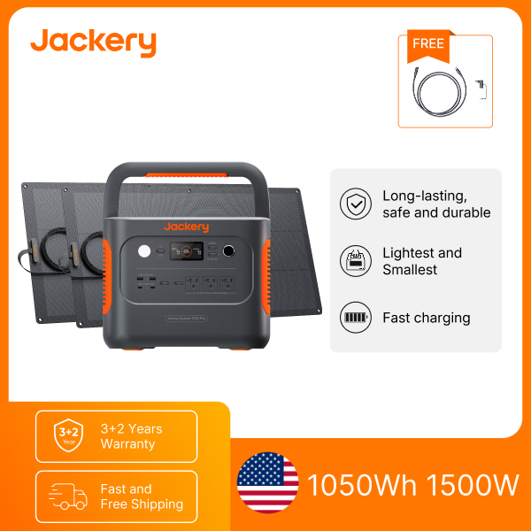 Outdoor Power Station - Station d'alimentation portable Jackery E1000AC 1050Wh
