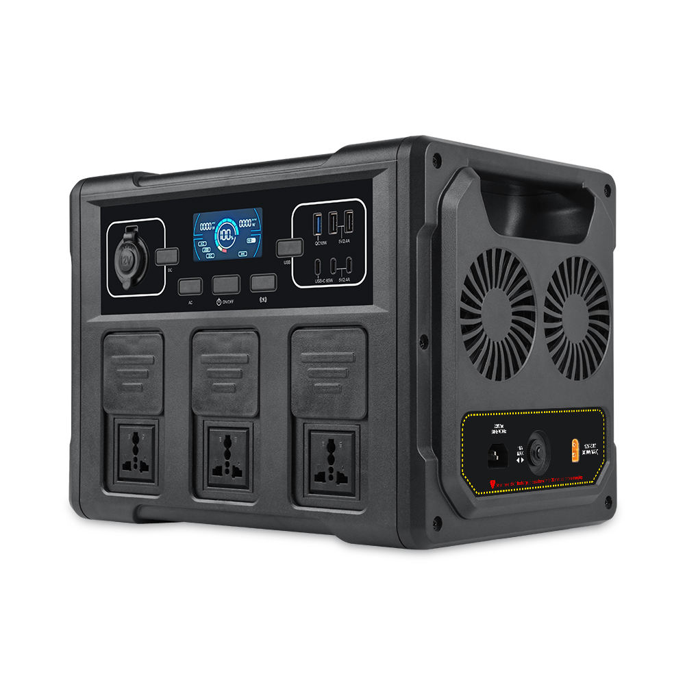 Outdoor Power Station - Générateur solaire portable 1200W, batterie LiFePO4,